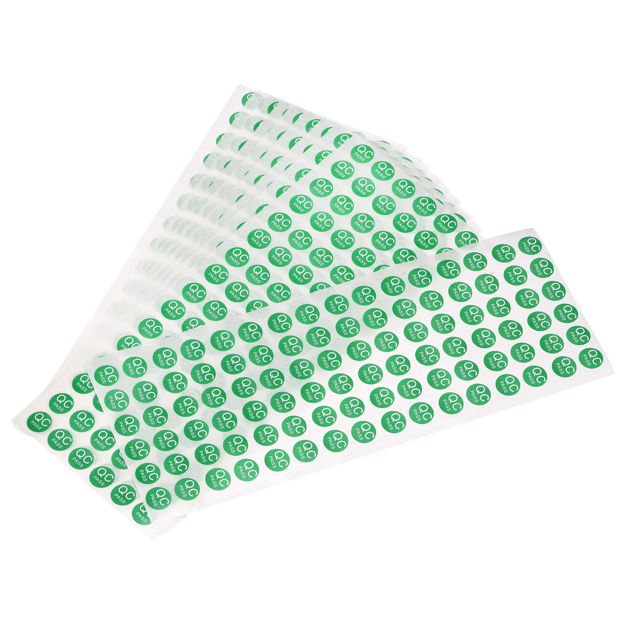 500/1000Pcs Adhesive Labels 10mm QC PASS Mark Green Round Coding Labels Self Adhesive Stickers for Industry Items