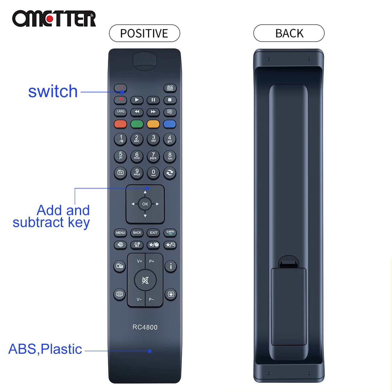 New RC4800 Universal TV Remote Control for JVC Smart LCD Controller