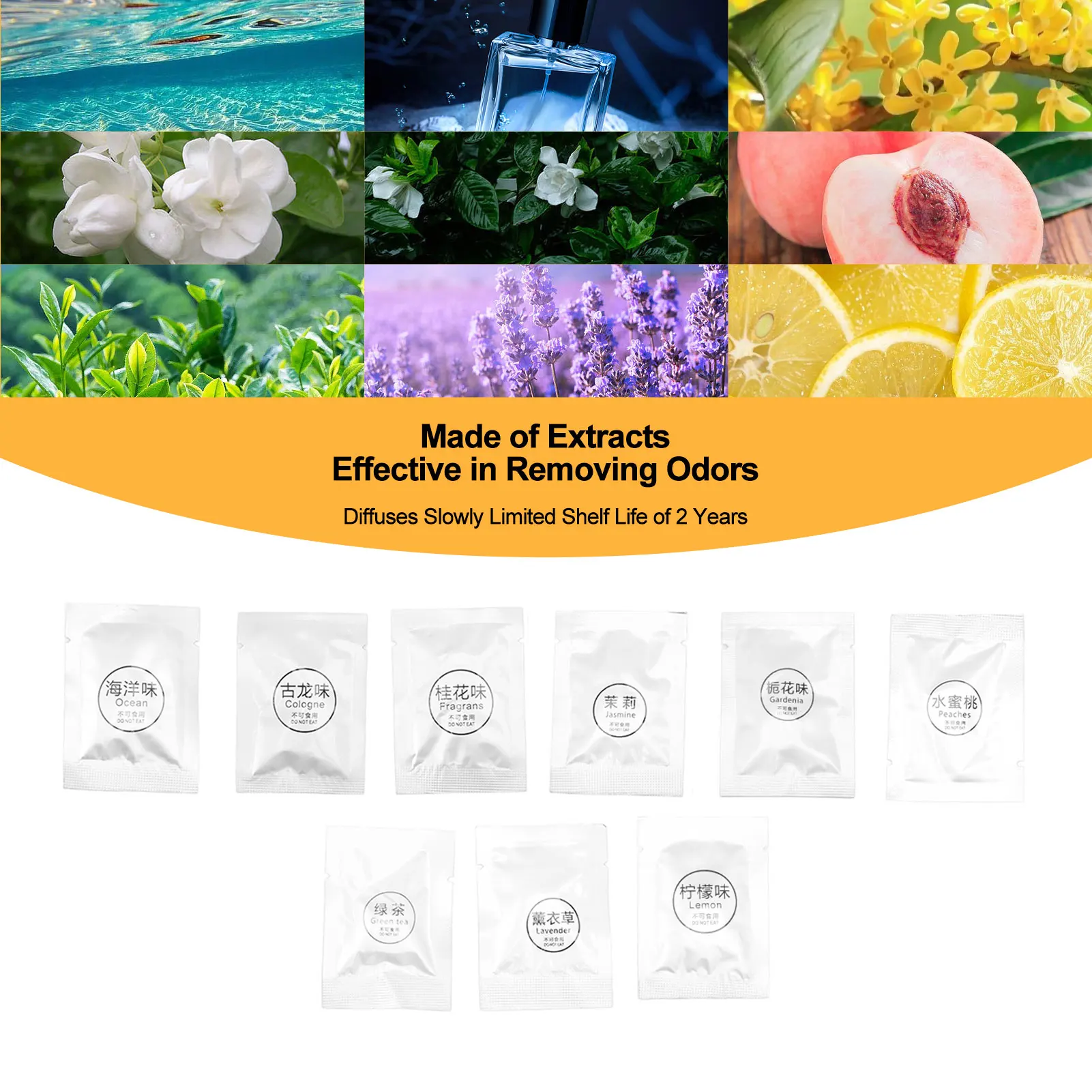 Air Vent Clip Replacement Fresheners Pads Natural Extract Slow Diffusion Removing Odors Air Freshener Refill Tablets for Car