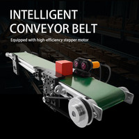 Mini Conveyor Belt Assembly Lin for Robotic Arm Control Stepper Motor Simulation Infrared Sensor Robotics Educational DIY Kit