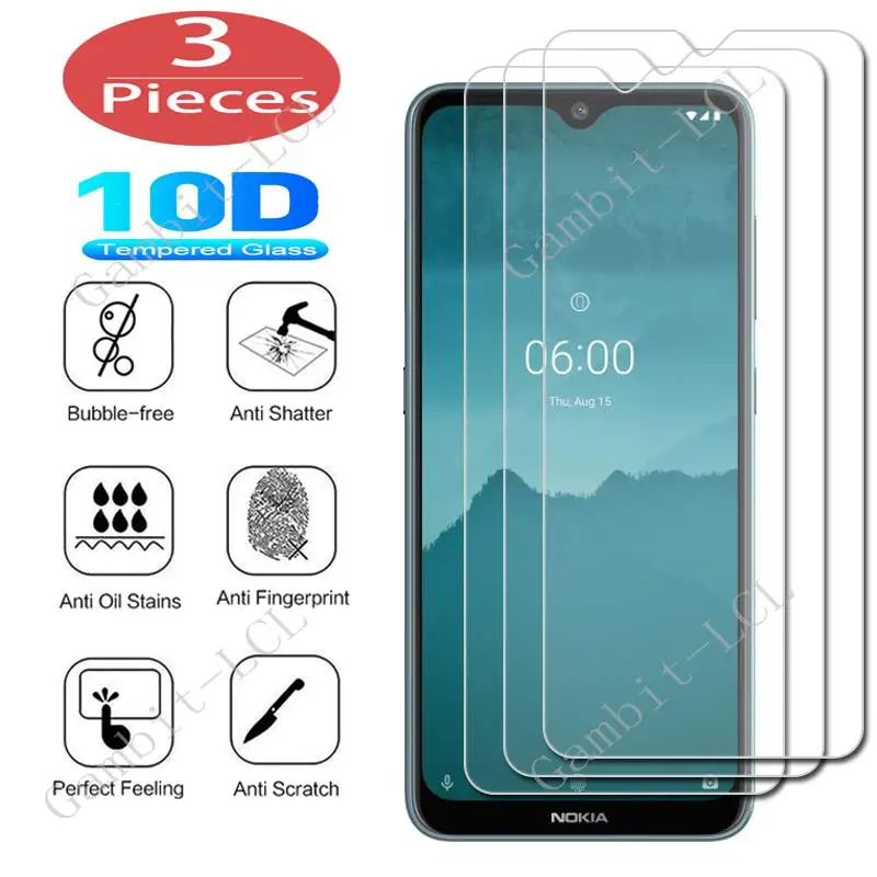 

Защитное стекло для Nokia 8.3 5G C21 G21 2,2 2,3 3,2 4,2 6,2 7 Plus 7,2 7,1 2018, закаленное защитное покрытие для экрана, пленка, 3 шт.