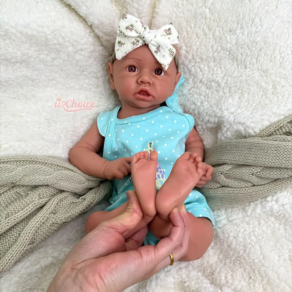 High Quality 18Inch Saskia Full Soft Baby Girl Flexible Silicone Reborn Doll Lifelike Detailes Doll for Dementia Seniors