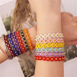 1pcs Daily Bangles Women Waterproof Fashion Classic Beads Jewelry Boho Gorgeous Hand woven adjustable Bracelets for Women