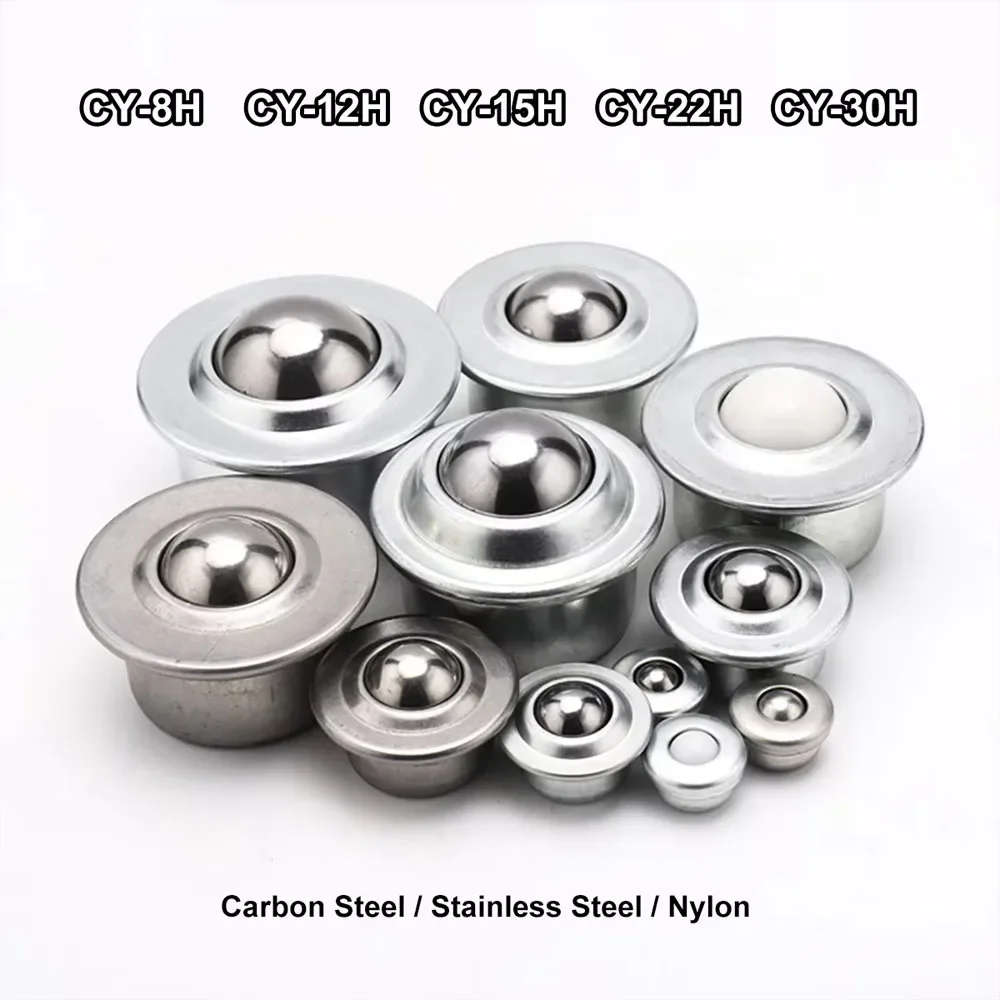 CY-8/12/15/22/25/30H Universal Ball Roller Bearing Transfer Caster Round Bull Wheel Transmission Furniture System