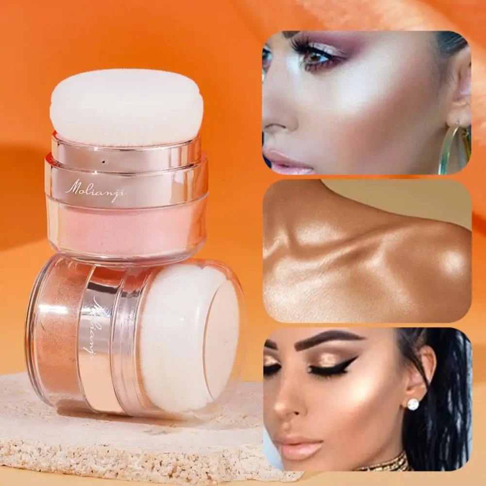 Sparkling Fairy Powder Highlighter -Shimmering Contour Blush for Brightening and Defining Your Features Create a Sparkling Look