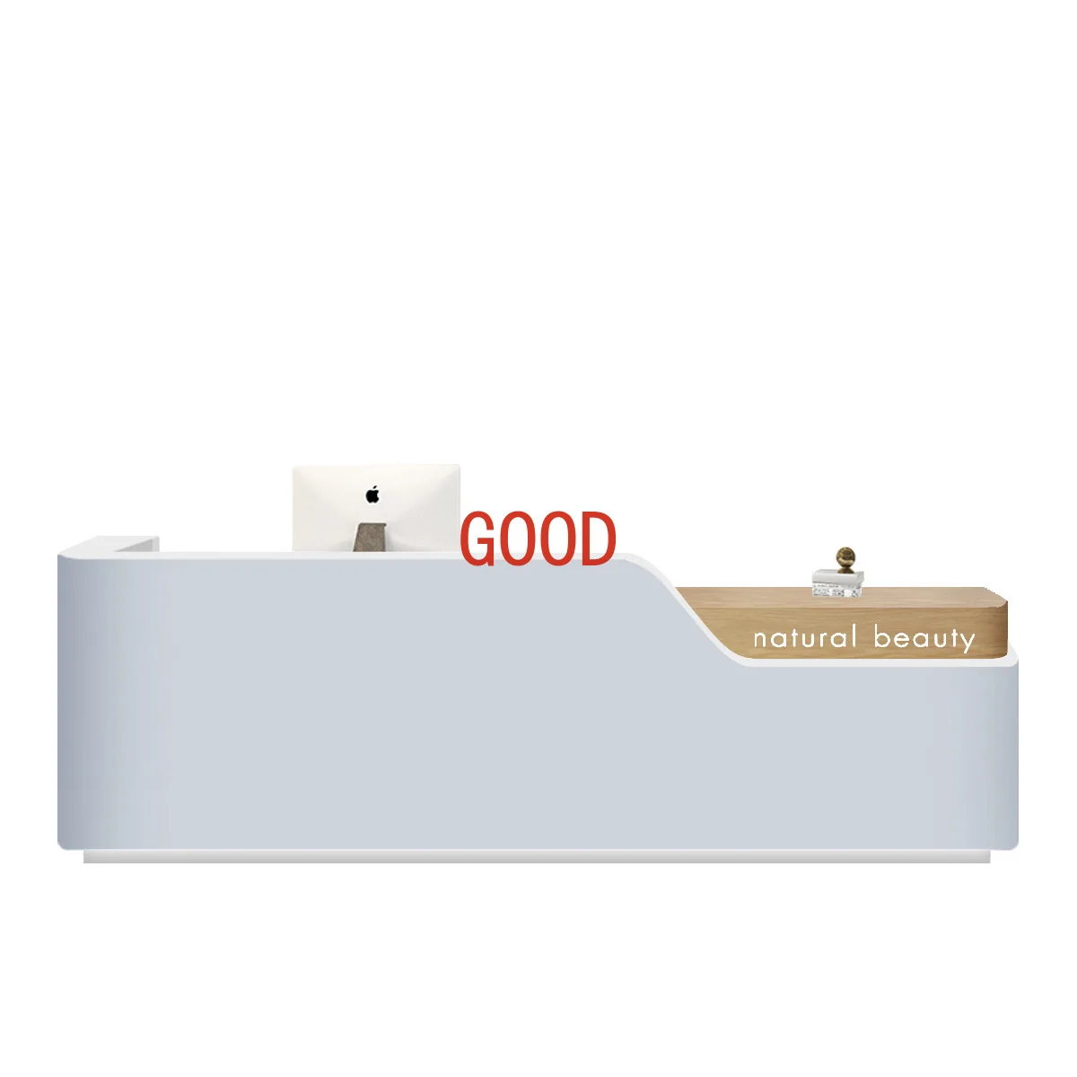 

Beauty Company front desk Reception desk Modern simple women's clothing store checkout page Bar arc