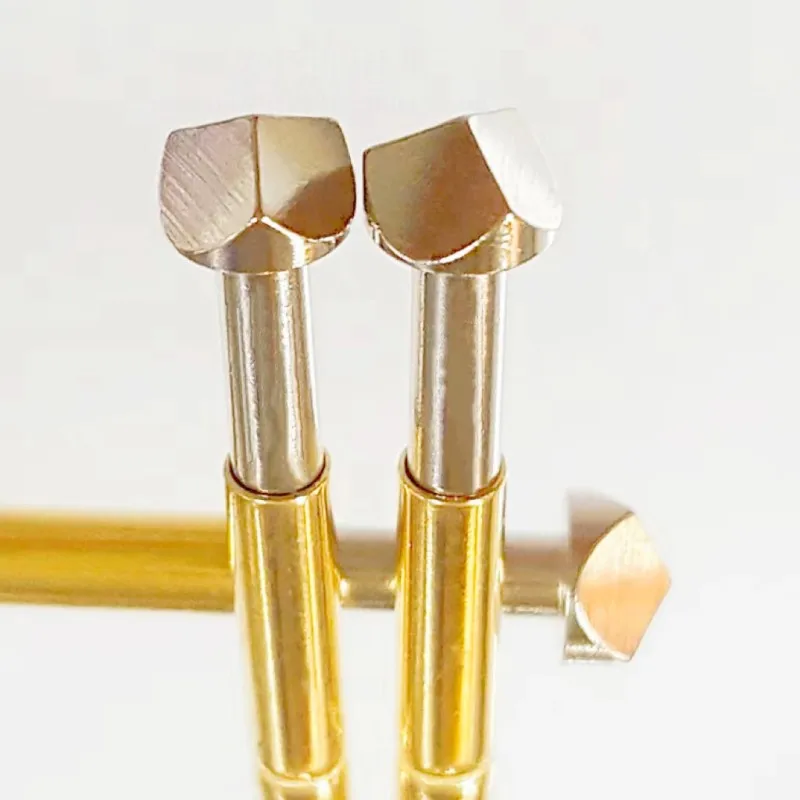 T2 3-edged chisel Head PCB Test Spring Test Pin Probe for Electronic Component Inspectio P50-T2 P75-T2 P100-T2 PL75-T2 P125-T2