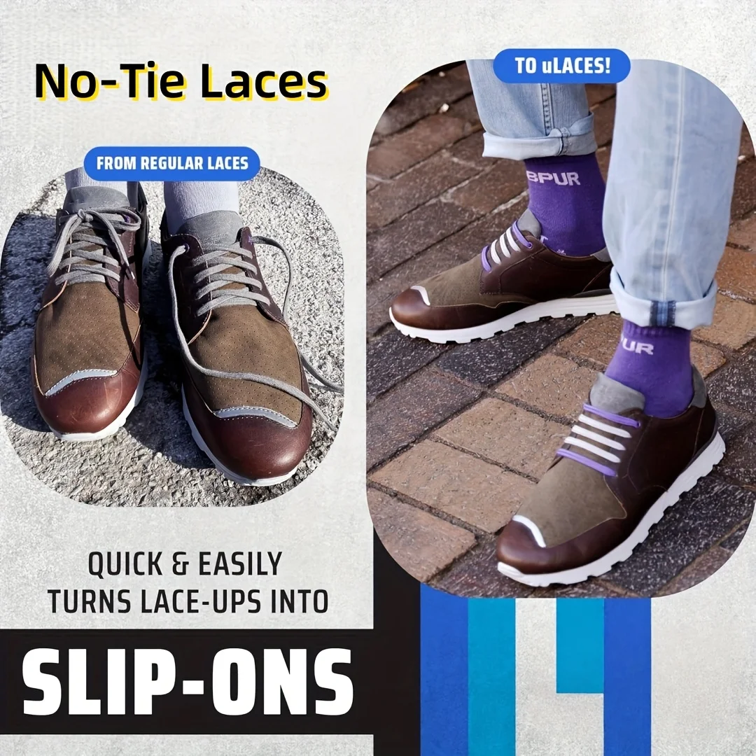 

14pcs Elastic Laces Minimalist No-Tie System For Sneakers Soft Durable Design Elastic Rope Shoelaces Home Accessories