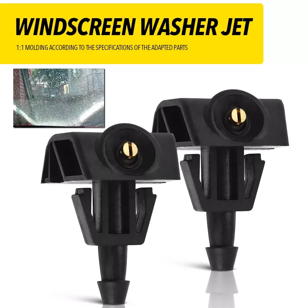 

2PCS Car Front Windshield Washer Wiper Water Spray Nozzle Plastic For Nissan JUKE F15 Washer Spray Nozzle Car Replacement Part