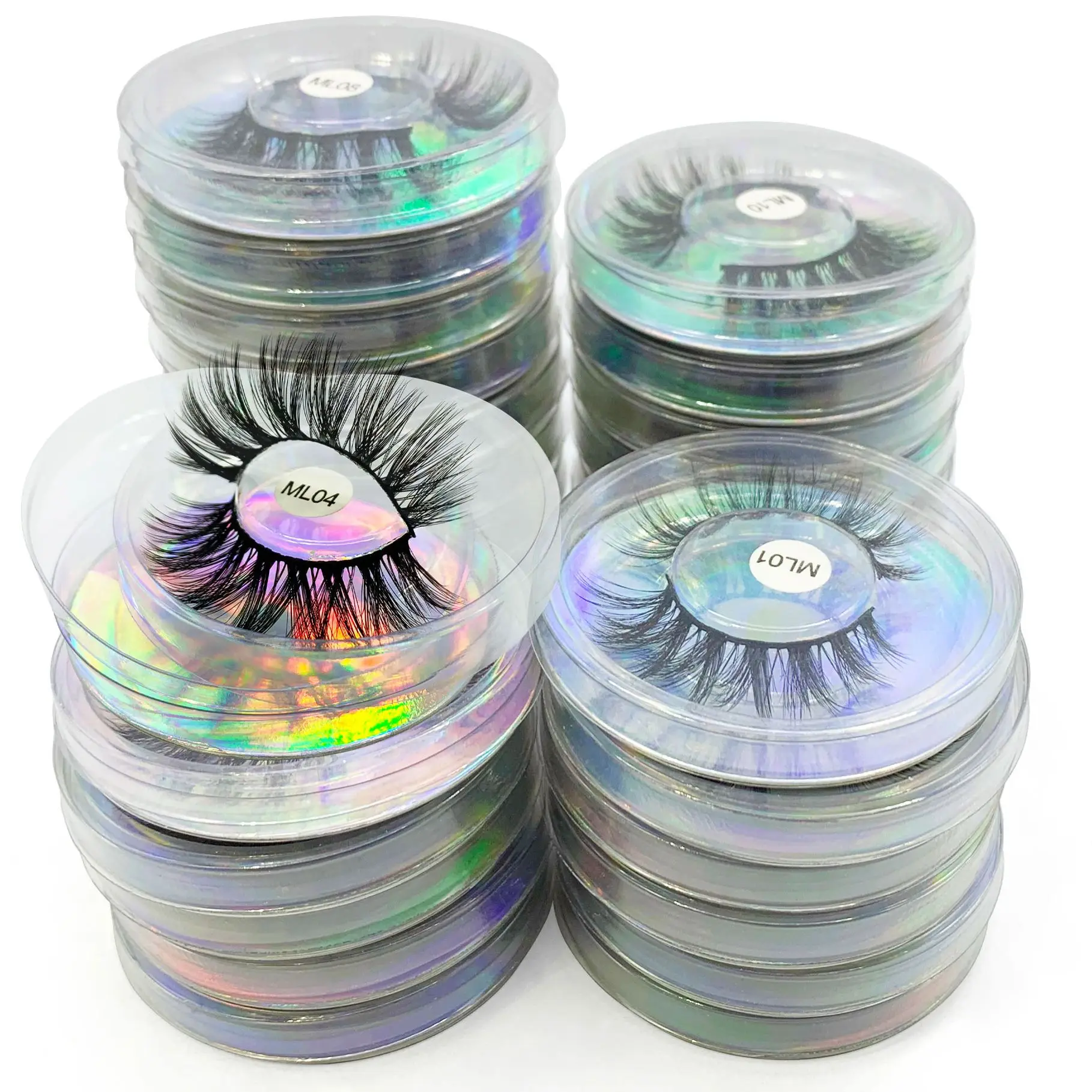 Faux Mink Lashes Wholesale Natural Dramatic Volume Eyelashes Extension Thick Long 3D False Eyelashes Bulk Makeup faux cils