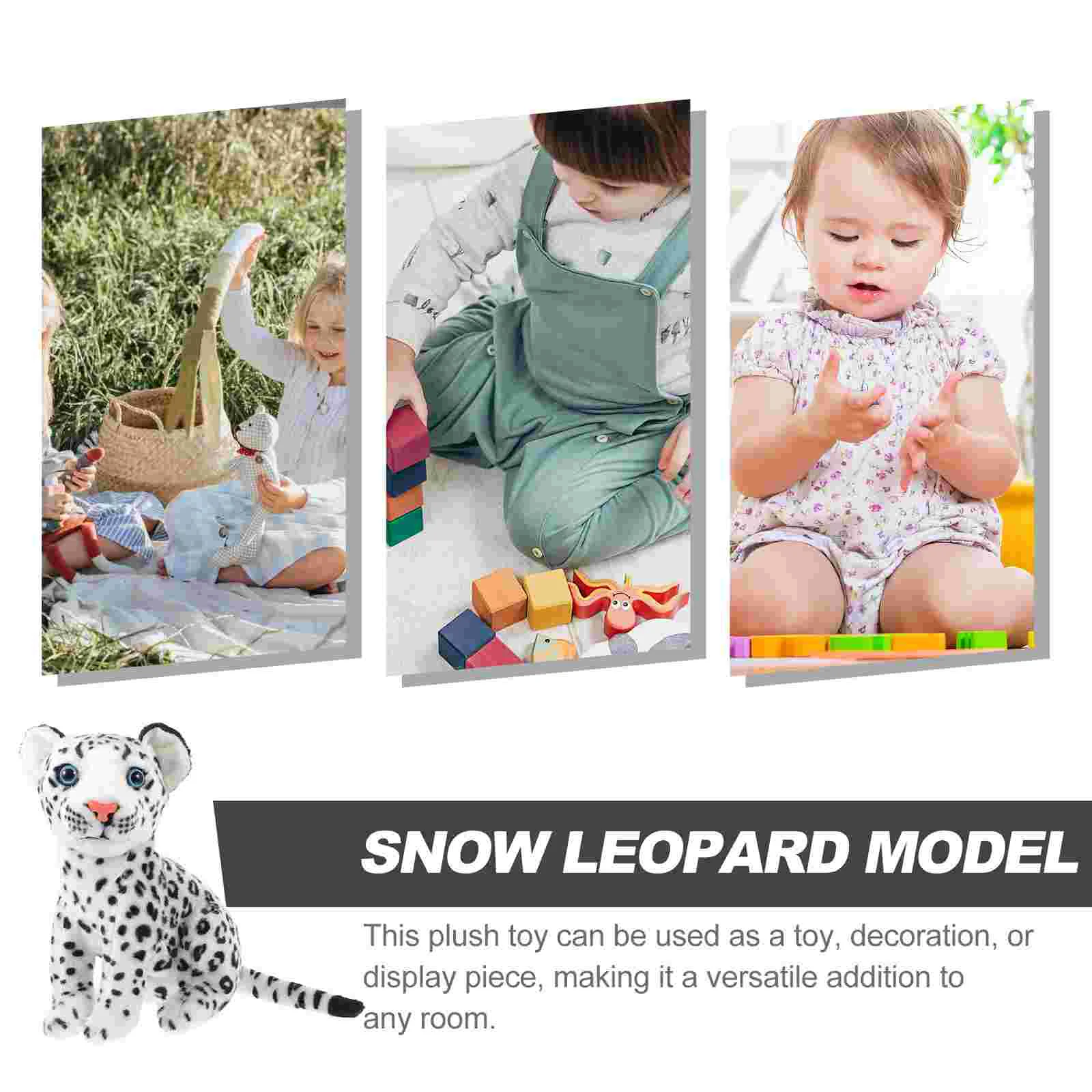 Simulazione Animale Peluche Leone Leopardo Rag Carino Farcito Adorabili Animali della Neve Cartone Animato