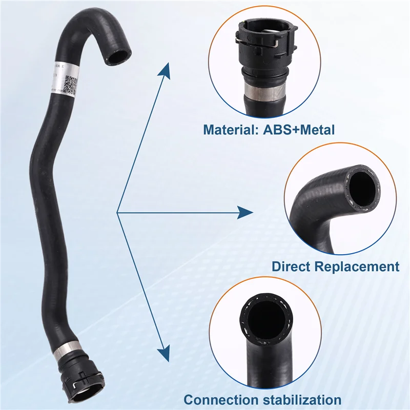 

8K0121036E Engine Cooling System Radiator Coolant Hose For A4 A5 Q5 Rubber Water Pipe 8K0 121 036E