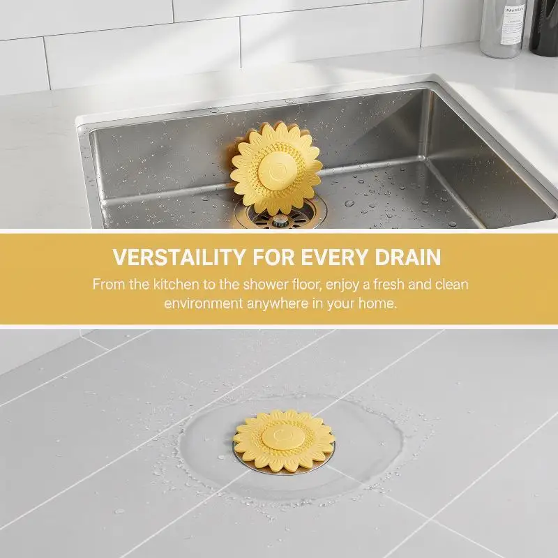 

1Pcs Flower Floor Drain Deodorant Filter Pad Deodorant Floor Drain Cover Washbasin Sink Floor Drain Deodorant Filter Pad