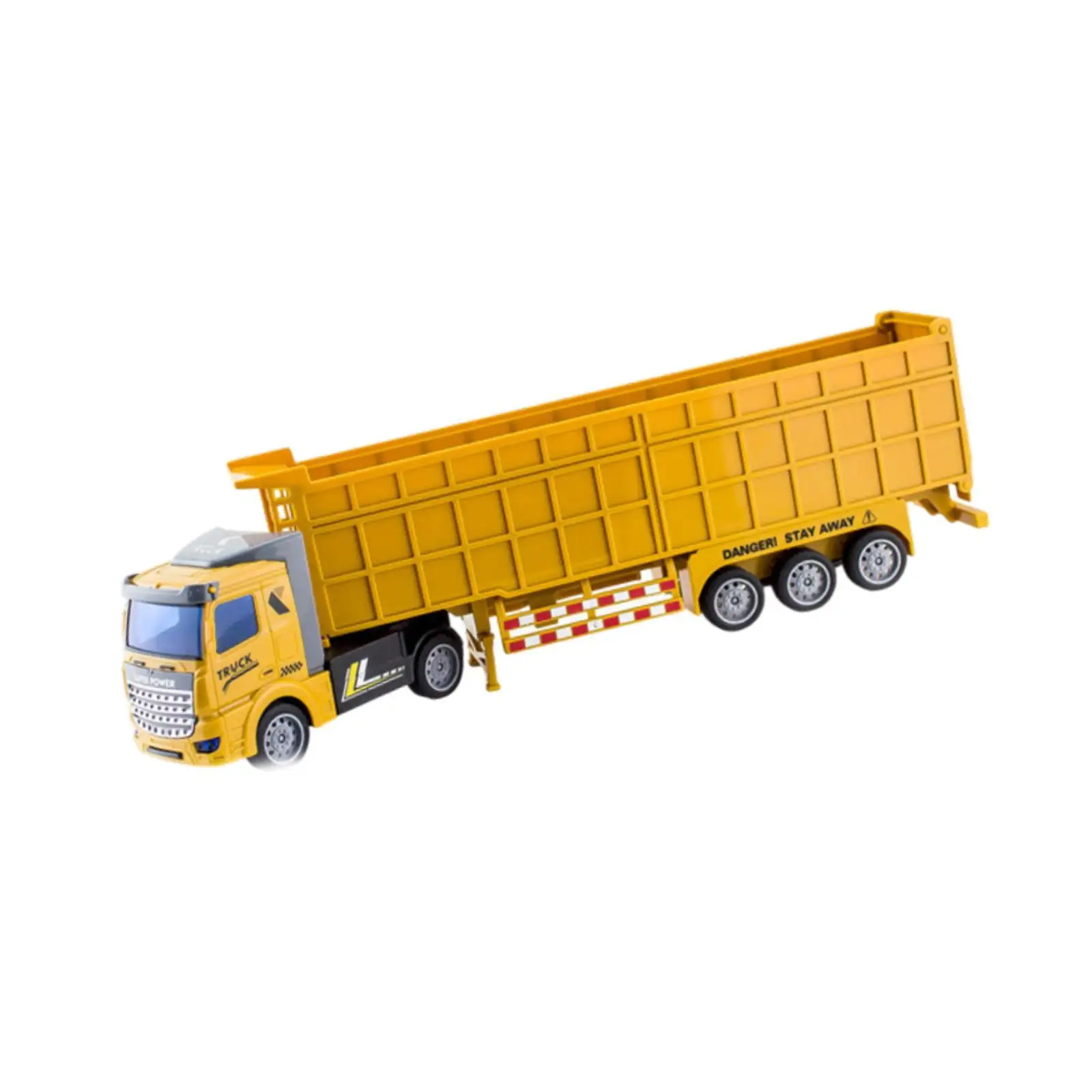 

Classic Truck Toys with Pull Back Mechanism Easy Assembly Realistic Design Detachable Carrier Truck Tanker Truck Semi-trailer