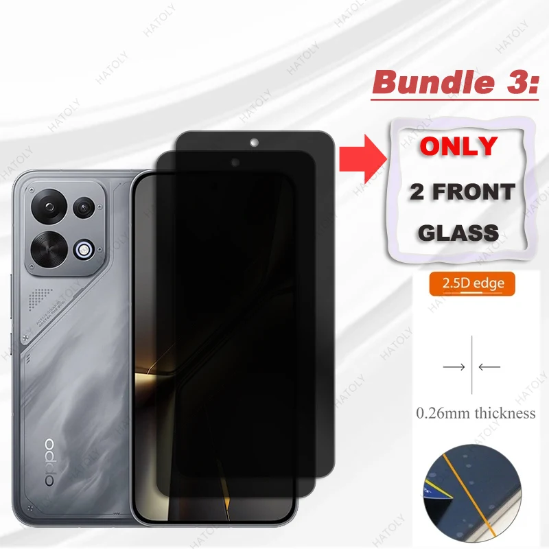 Anti-spy Glass For Oppo K15 Glass Privacy Screen Protector For Oppo K15 5G Camera Lens Protector Anti Glare Glass For Oppo K15