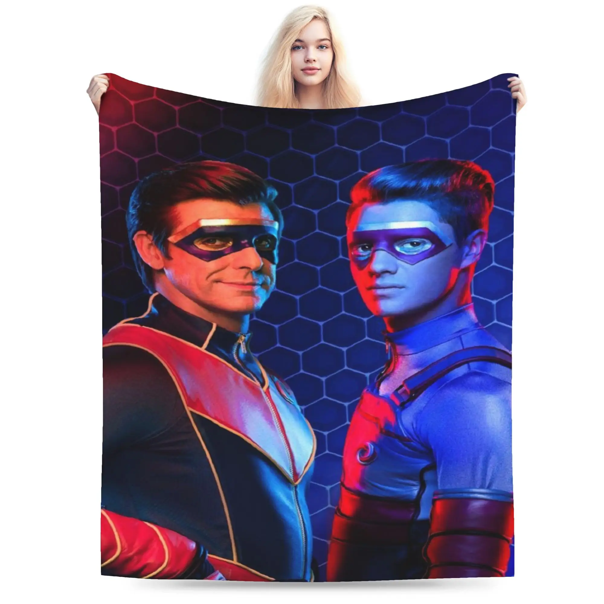 Captain Henry And Kid Danger  Blankets Fleece  Cozy Ultra-Soft Throw Blanket for Home Plush Thin Quilt