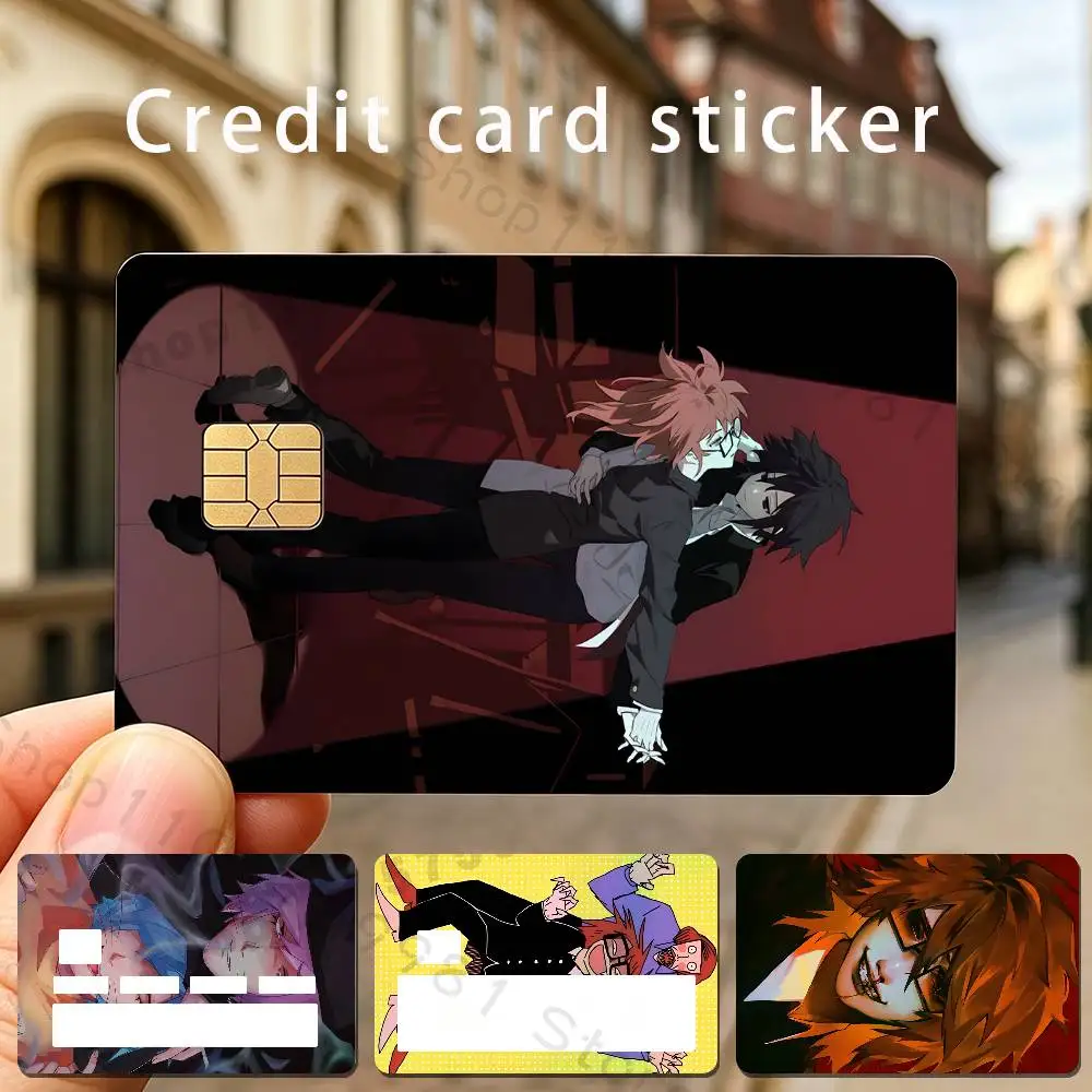 Rnfren Randal Luther Nyon Holographic Laser Shinny Film Skin Cover Sticker for Debit Credit Card Bank Card
