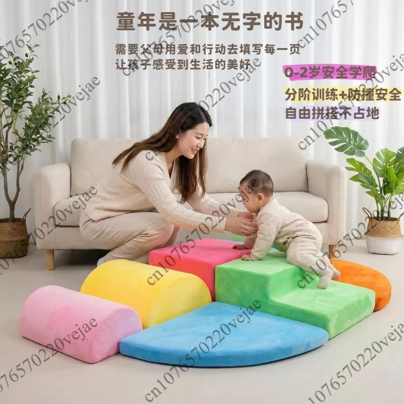 Custom baby soft play foam blocks for toddler climbing and indoor games gift box