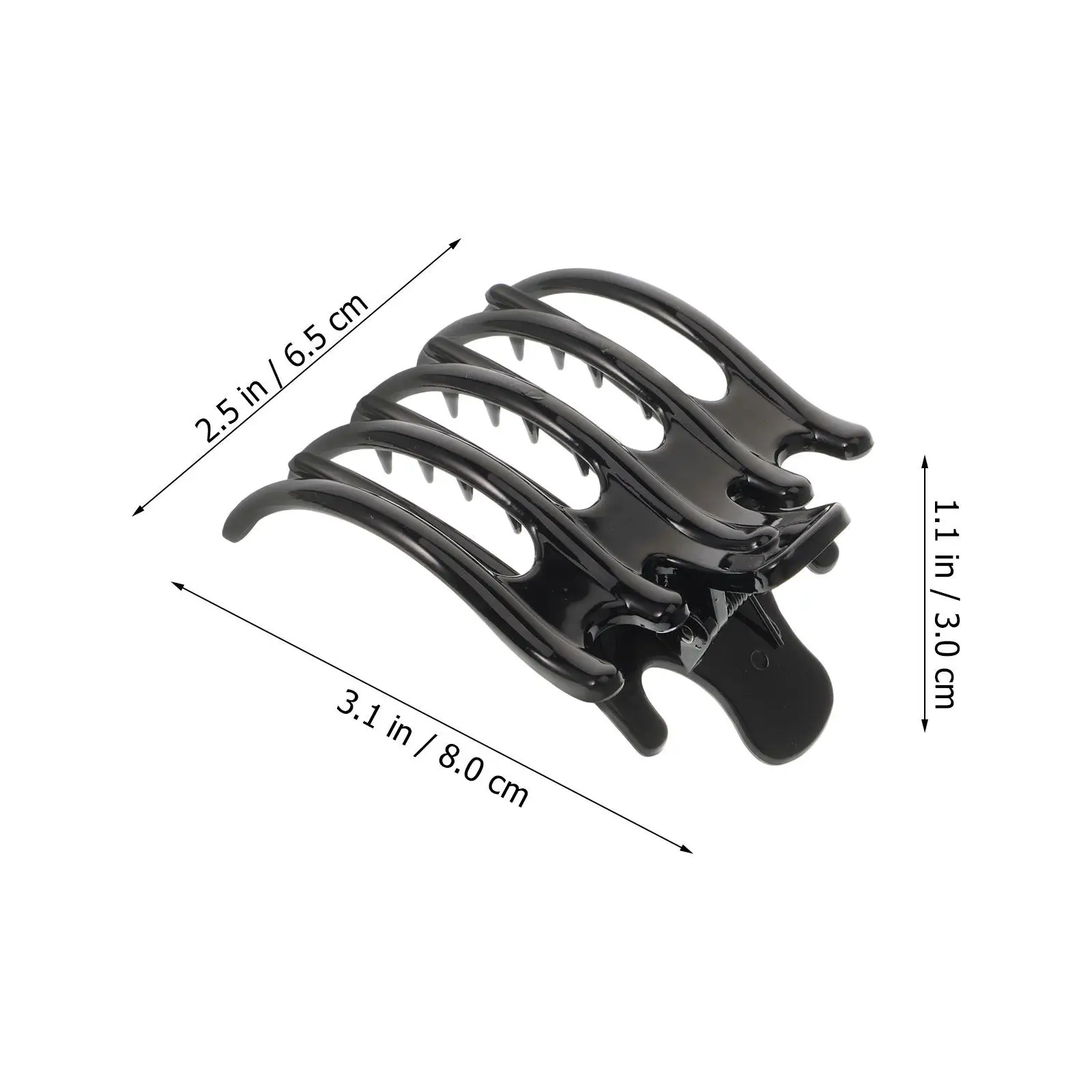 10pcs Five-Tooth Hair Claw Clips for All Hair Types – Comfortable, Secure Hold, Ideal for Daily Use, Work & Outings 5