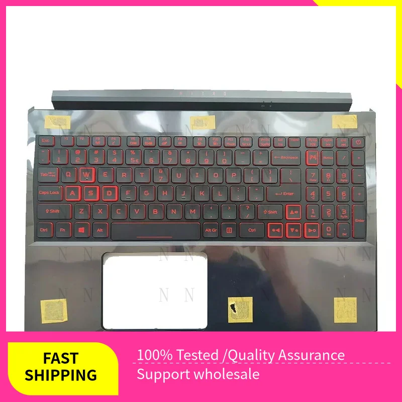 Y  New FOR Acer Nitro 5 AN515-55 56 AN515-57 44 Palmrest w/ Red Backlit Keyboard narrow