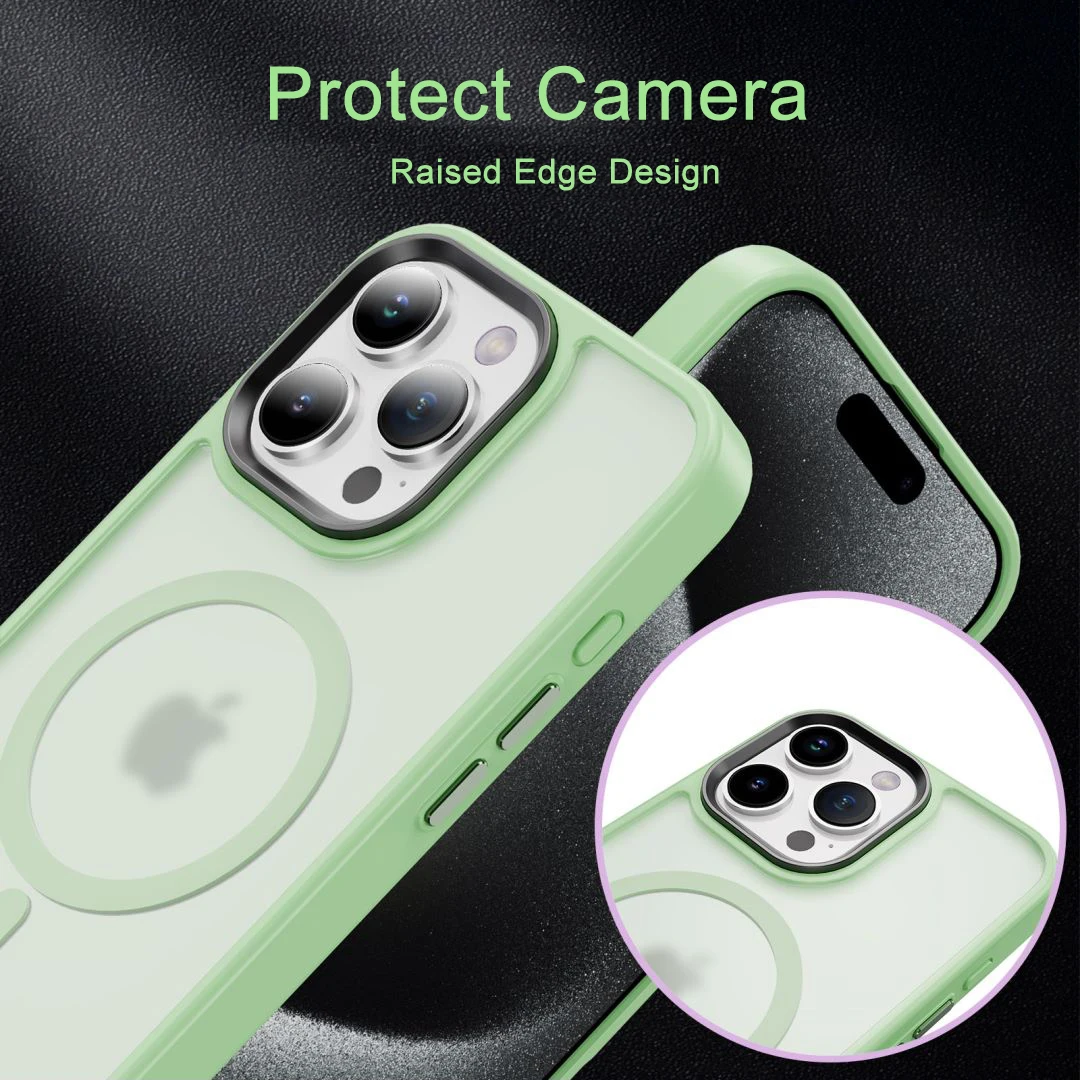 for Magsafe Wireless Charging Magnetic Phone Case for iPhone 16 15 13 14 12 11 Case Pro Max Plus Matte Shockproof Hard Cover