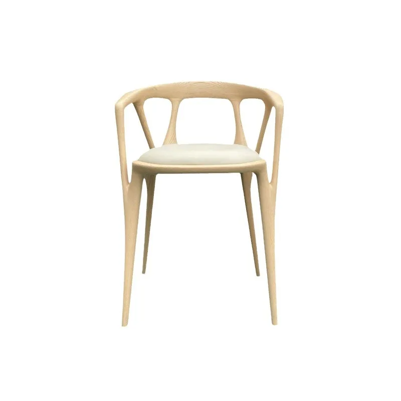 

All solid wood minimalist villa chair household living room tree branch dining chair