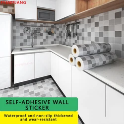 Waterproof Kitchen 3D Wall Stickers Bathroom Table Decals Self-adhesive Film Oil-proof Waterproof Wallpaper Countertops For Home