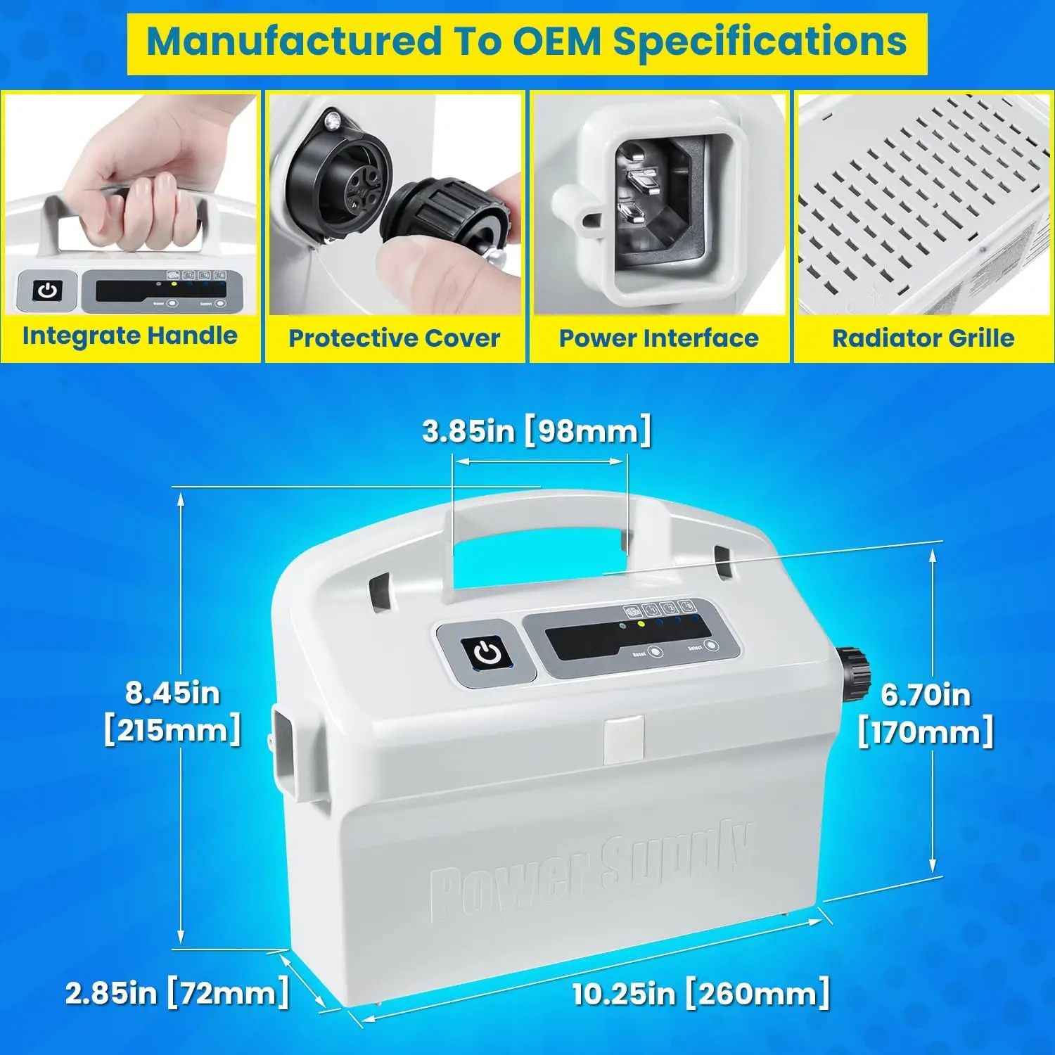 9995678-US-ASSY بديل مصدر الطاقة لـ Dolphin Apollo,Apollo Plus,Bio,Deluxe 5,DLX4,DX4,DX4S,DX5S,DX6,Edge,Havy Duty,M400