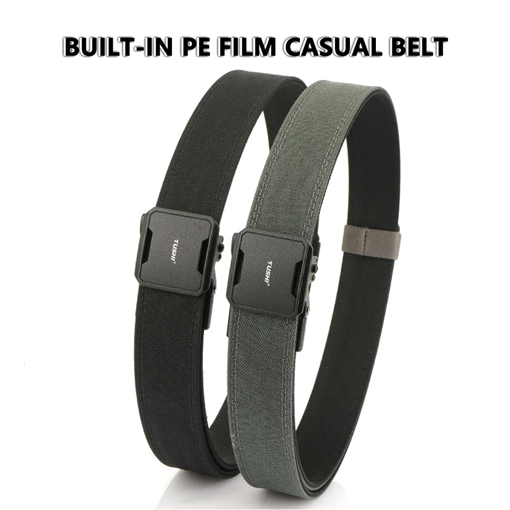 TUSHI Gürtel, harter taktischer Gürtel für Herren, Waffengürtel, EDC, Zinklegierungsschnalle, IPSC 1100D Nylon, Outdoor-Sportgürtel, männlicher Militärgürtel – Detail 5