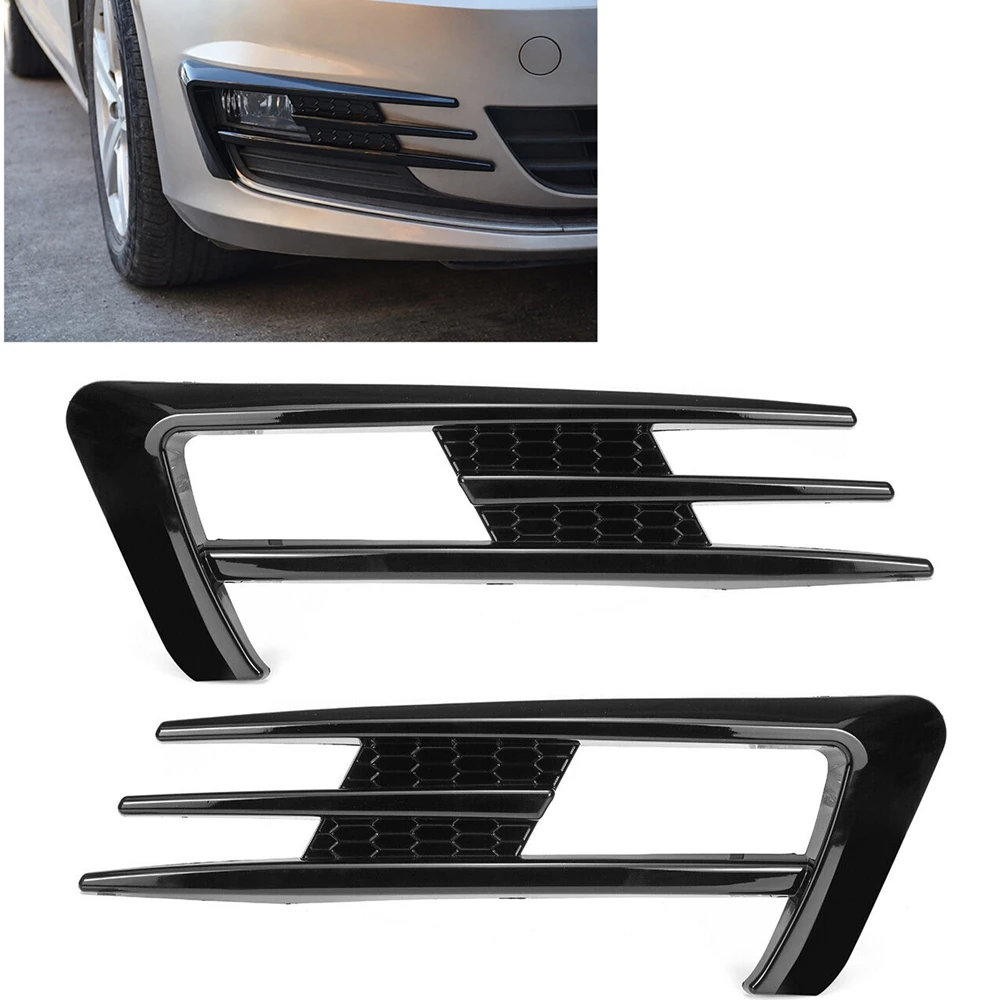 

Fog Light Air Vent Cover Grille Trim For Volkswagen VW Golf 7 MK7 2014 2015 2016 2017 Front Bumper Side Lamp Hood Intake Frame