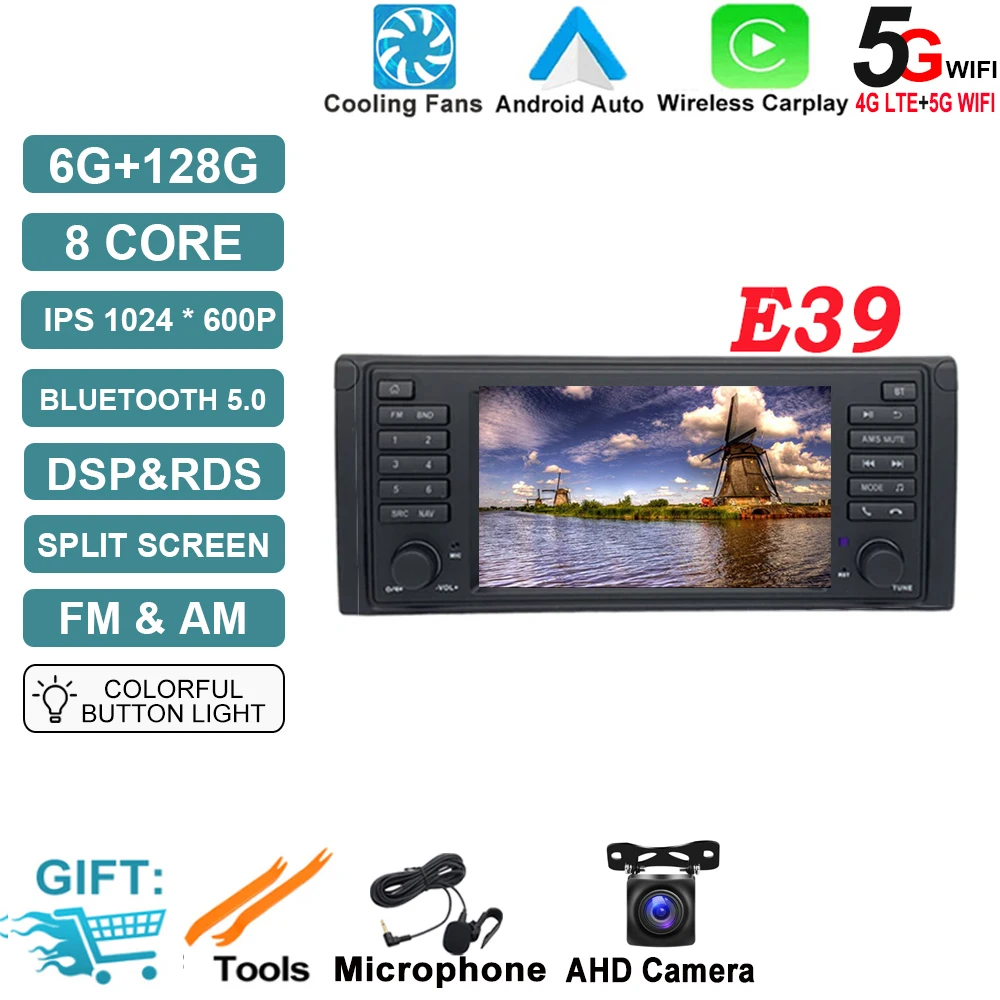 Android OS Auto Radio GPS Navigatie voor BMW X5 E53 5-serie E39 M5 1996-2007 DSP Auto Multimedia Speler Stereo WIFI Koelventilator