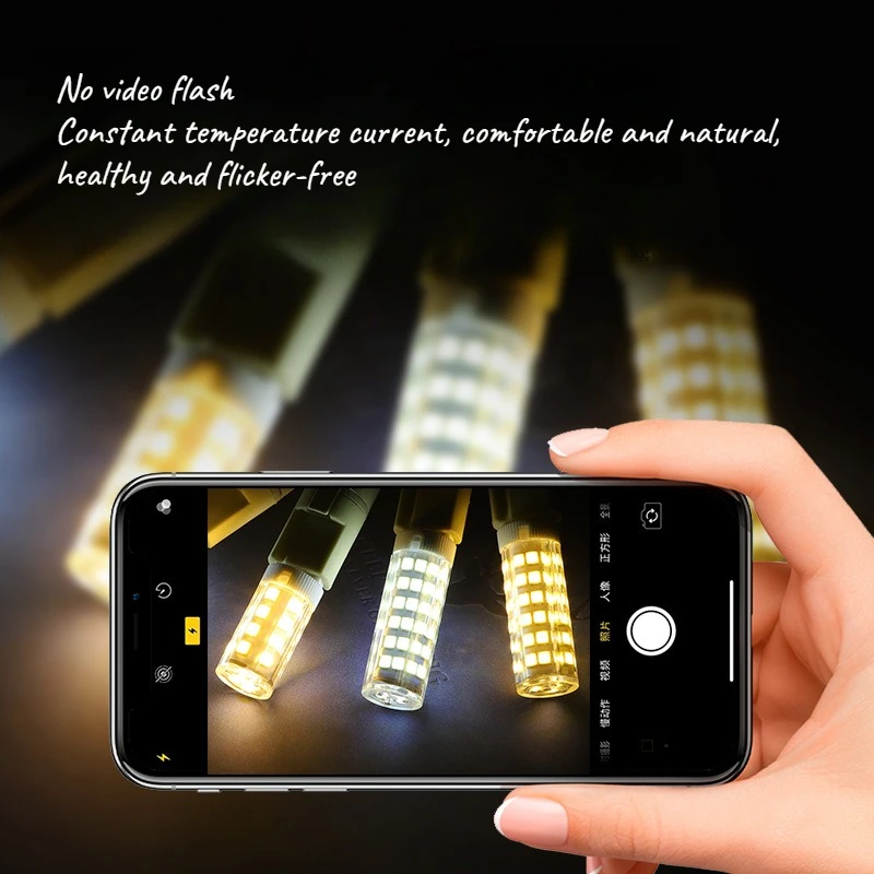 LED Bulb G9 Super Bright Pin-in-base Low-voltage LED Light Source Small Bulb G4 Crystal Corn Lamp 220V