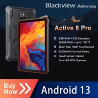 Blackview Active 8 Pro Rugged Tablets Android 13 22000mAh Battery 10.36\