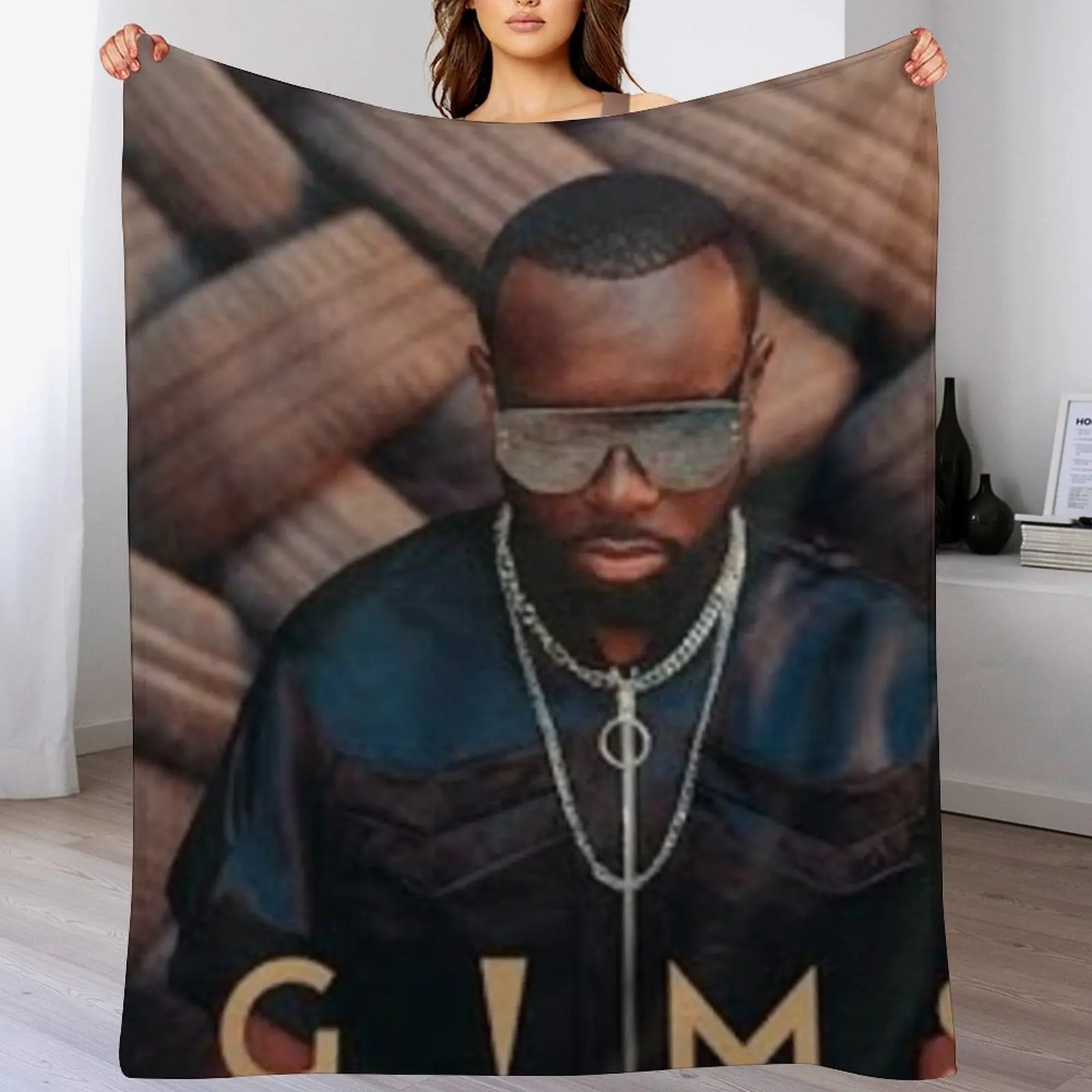 

GIMS LE FLEAU poster Throw Blanket Soft Plush Plaid Loose Sofa Retros Blankets