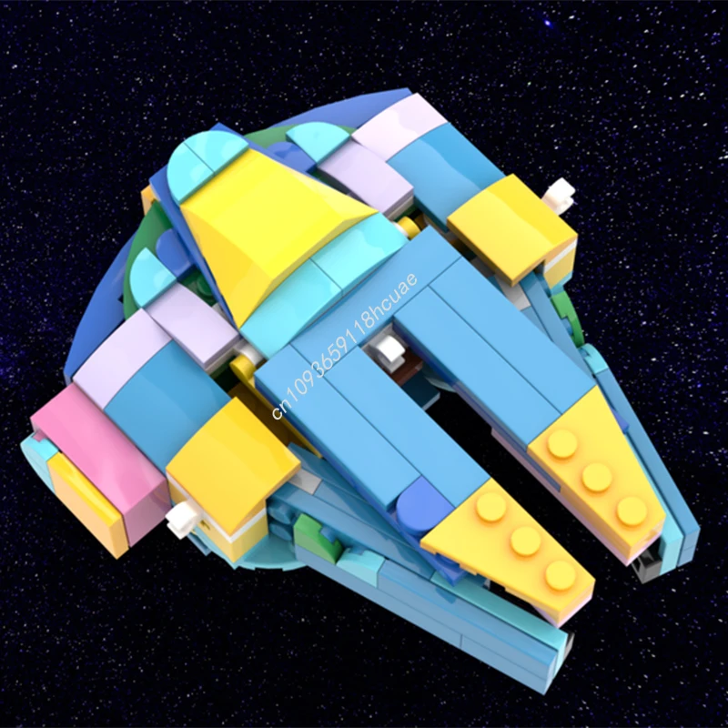 

129 шт. MOC Миллениум сокол, строительные блоки, рождественские, семейные, удобные, сделай сам, предназначенные для творческой игры, игрушки на день рождения, подарок