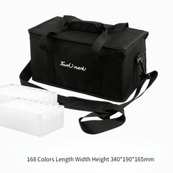 168 Grid with Base Marker Pen Storage Bag Portable Multi-specification Large-capacity Watercolor Pen Box Student Stationery
