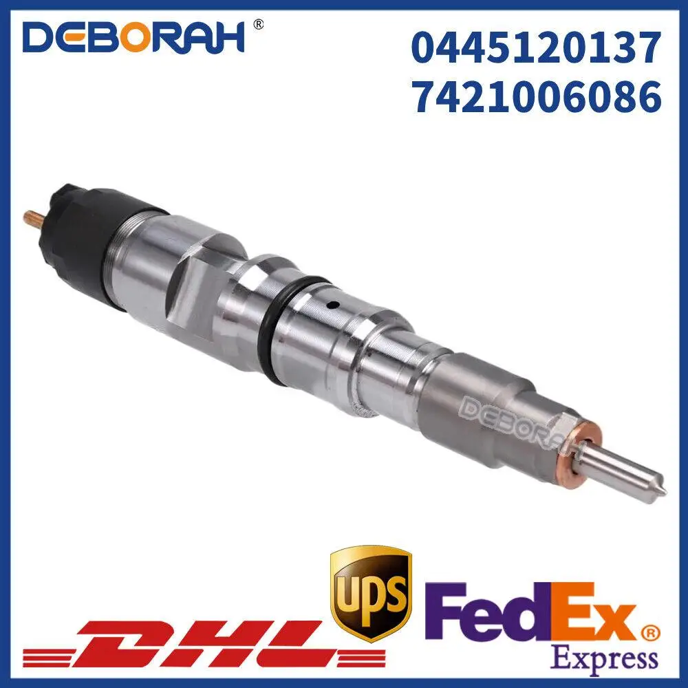 

Common Rail Diesel Fuel Injector Assembly 0445120137 7421006086 For Volvo Engine D7E D7F