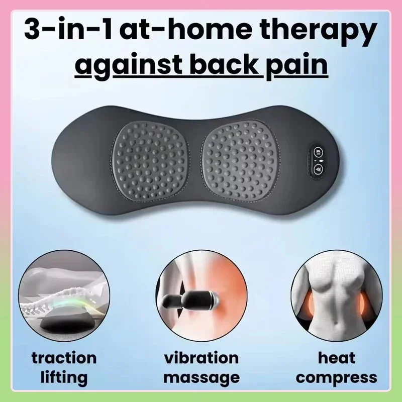 

Deep Tissue Portable Shoulder Lower Back Pain Relief Waist Massager 3-in-1 Back Massager with Relief Bed Sleeping Shiatsu