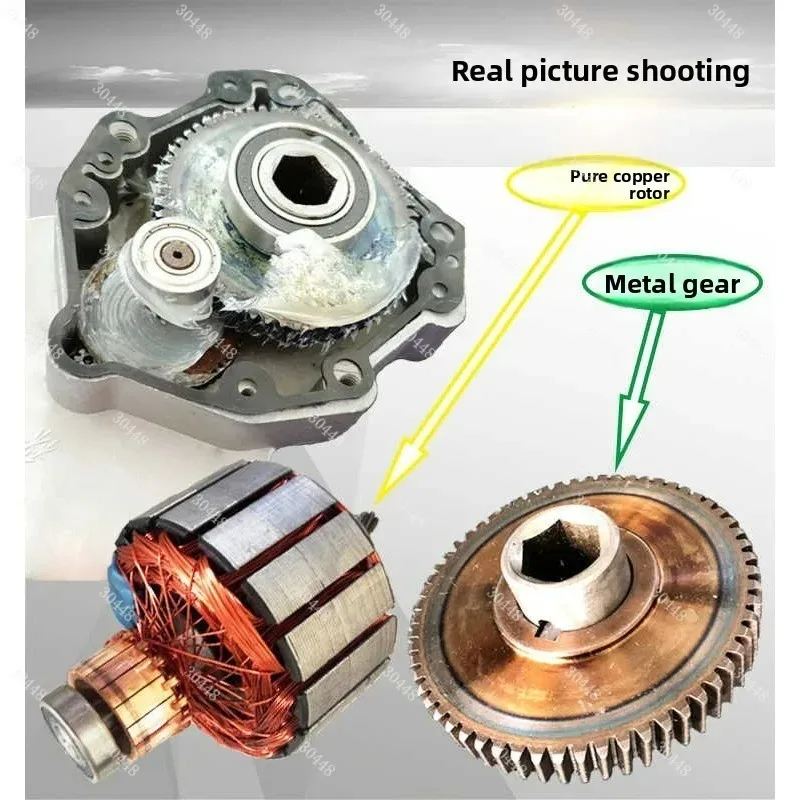 12V/24V 600W 45RPM DC Motor with Sprocket 60V Agricultural Fertilizer Tiller Electric Roller