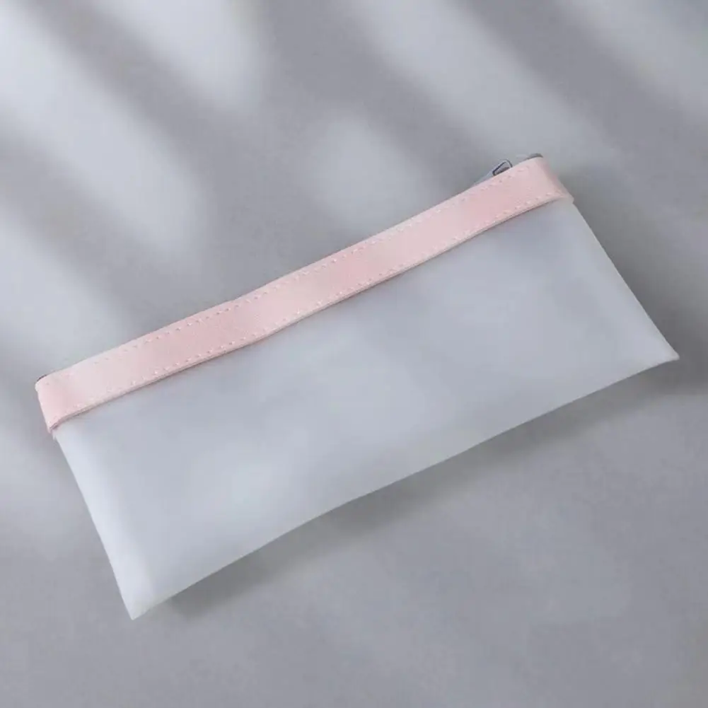 Torebka na suwak przezroczysta piórnik z zapięciem na zamek wodoodporna zapinana ołówkiem etui z zamkiem błyskawicznym pojemność przezroczystego makijażu do szkoły