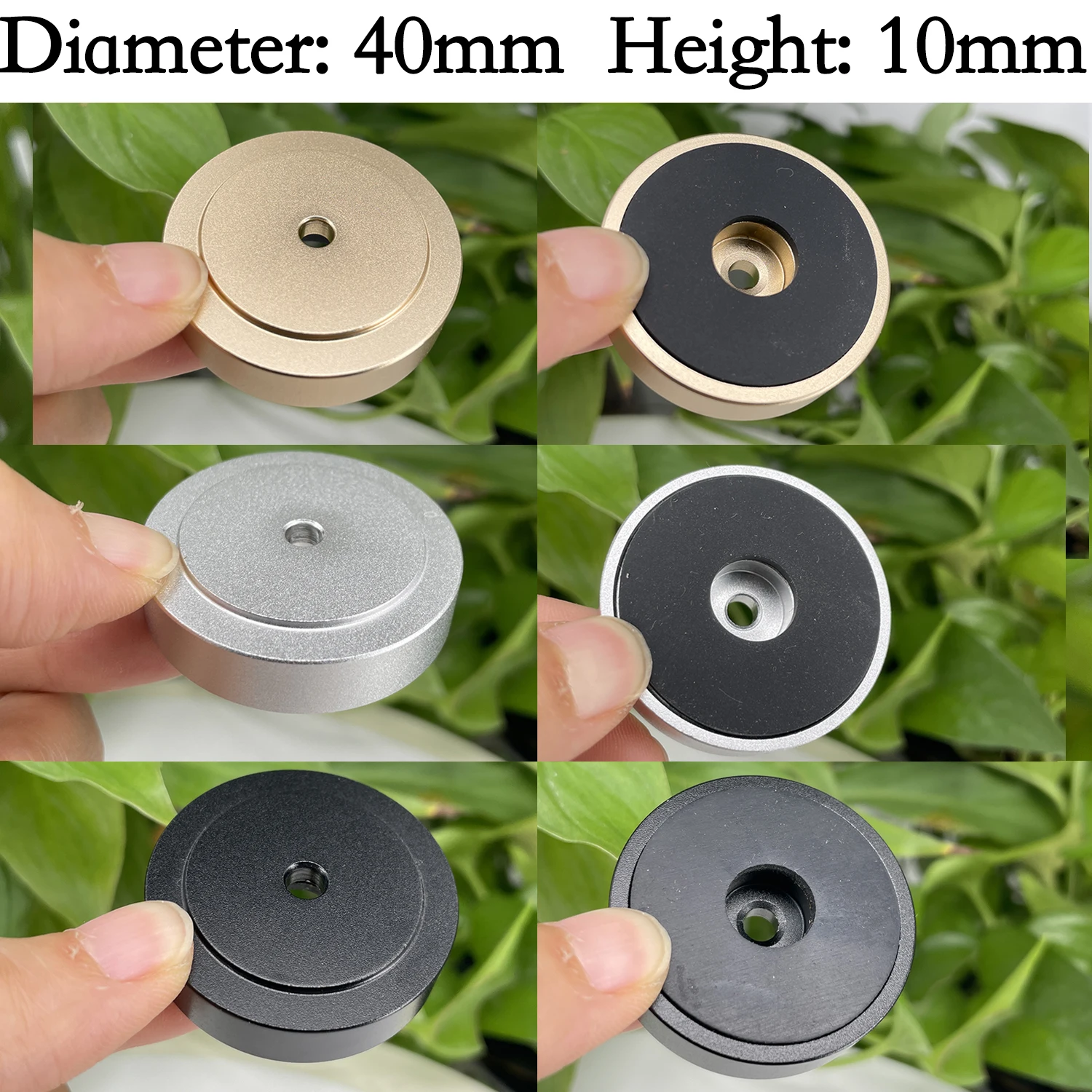 4 قطعة مكبر صوت عزل قدم وسادة 30*10 مللي متر 40*10 مللي متر 49*15 مللي متر الألومنيوم مكبر للصوت قدم CD DAC مكبرات الصوت امتصاص الصدمات قدم الوسادة