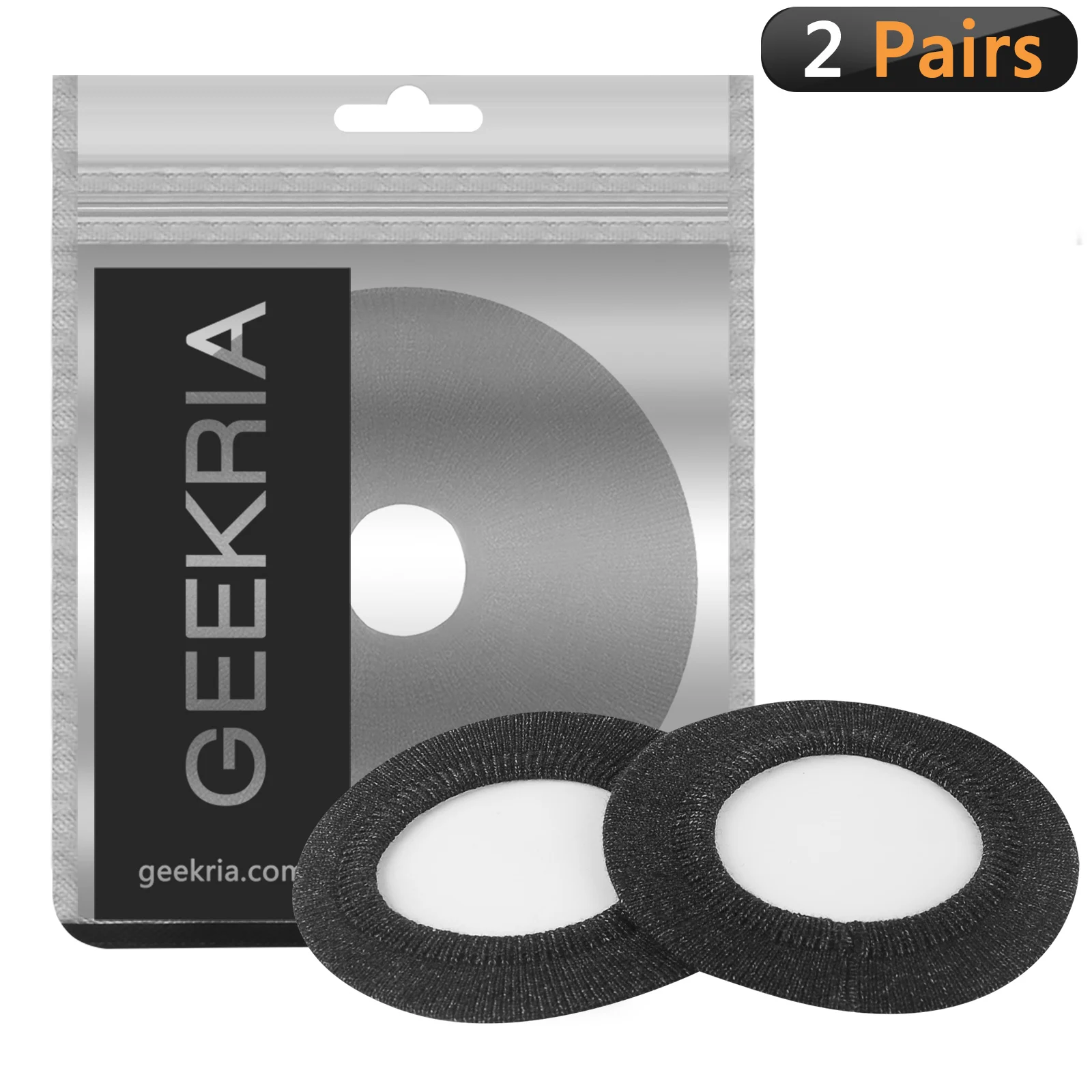 Geekria 2 Pairs Knit Headphones Ear Covers, Washable & Stretchable Sanitary Earcup Protectors for Over-Ear Headset Ear Pads