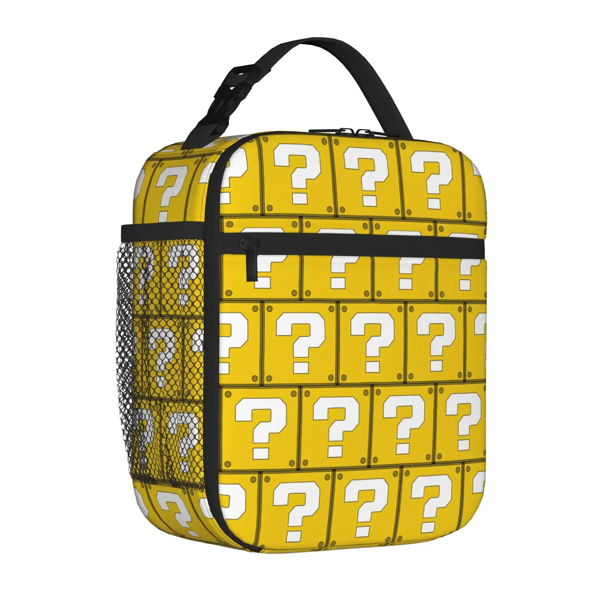 Insulated Lunch Tote Bag Japanese Question Mark Causal Funny Cute Cartoon Thermal Cooler Lunch Boxes Lightweight For Picnic