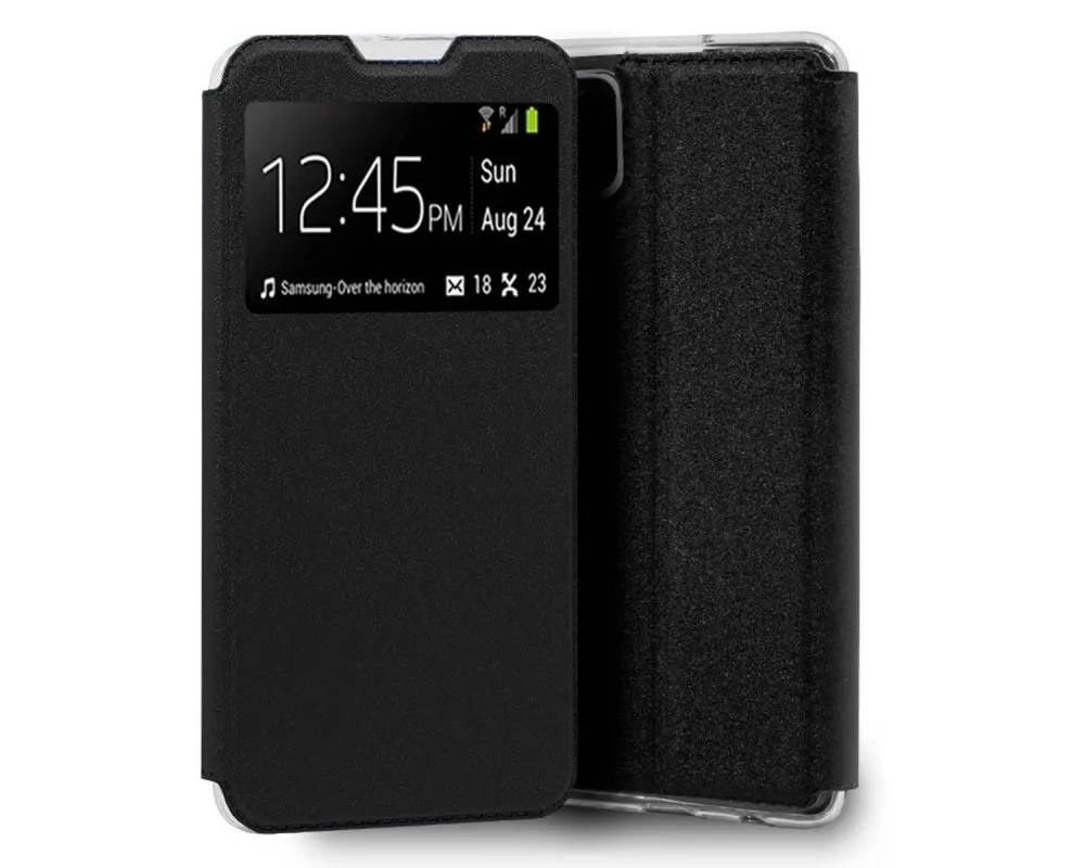 Cover book holder with window for Samsung Galaxy A12 / M12 Black