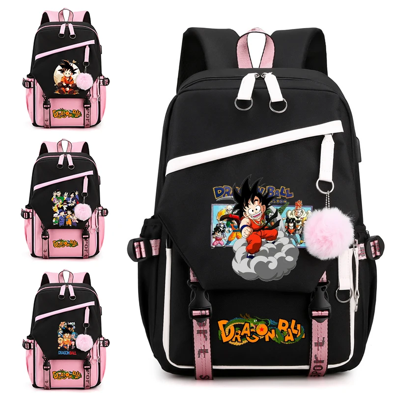 Anime Dragon Ball Backpack Girl Boy Childrens Knapsack Teenager Student Rucksack Women Mochilas Cute Cartoon Bag Travel Rucksack