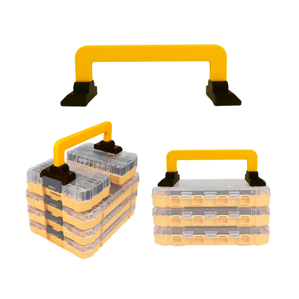 Image: Poignée de transport compatible avec la boîte de rangement d'outils empilable DEWALT Tough Case série M, poignée ergonomique en plastique facile à saisir, accessoire
