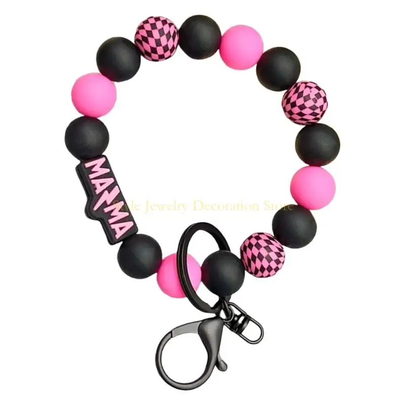 D46E التصميم المشي التصميم السيليكون سوار مفتاح سوار الأم معصمه العملي