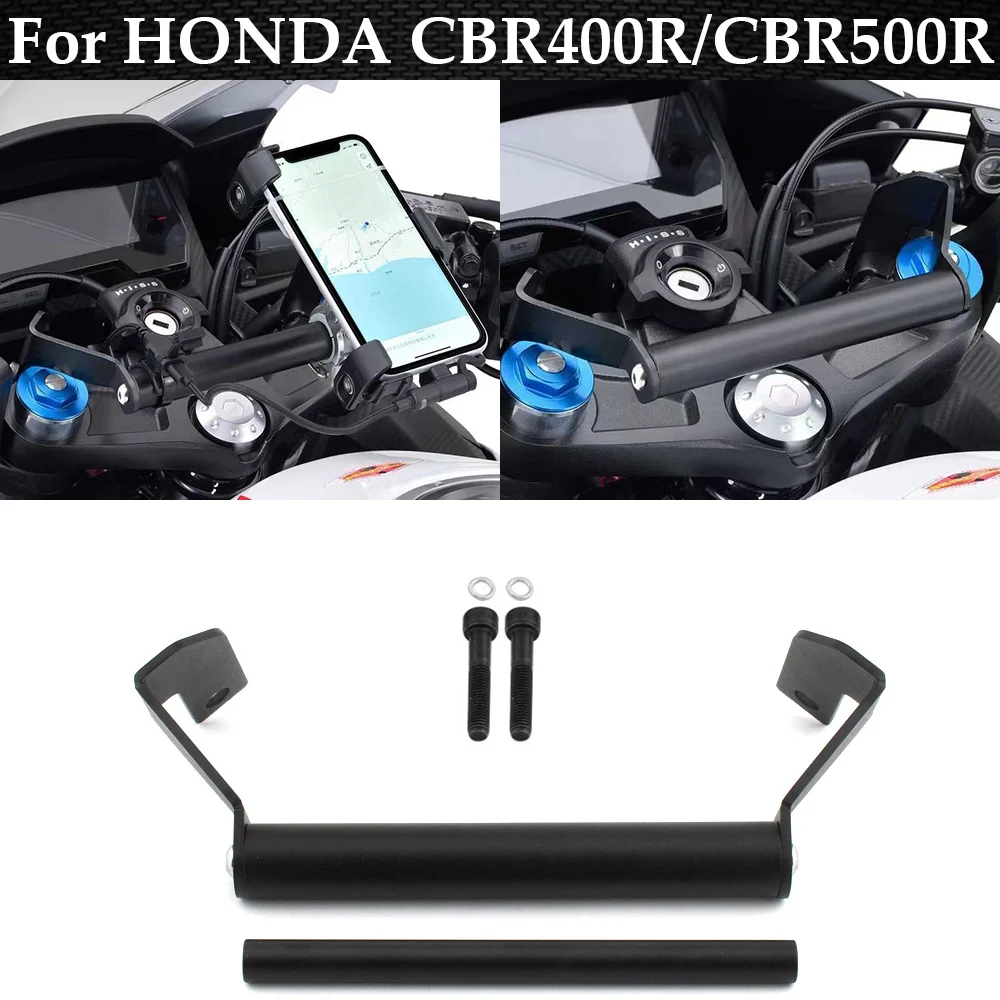 

For HONDA CBR500R/400R 2022-2026 Motorcycle GPS Smart Phone Navigation Mount Bracket Adapter Holder Support