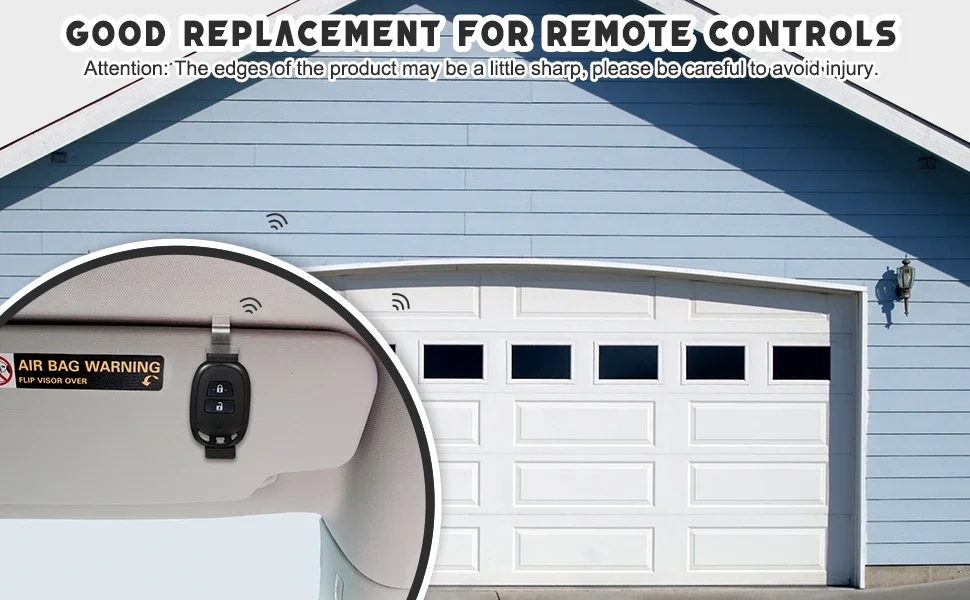 1 PC Garage Door Opener Clip Universal Car Garage Remote Visor Clip Adjustable Compatible with Liftmaster, Sears and Chamberlain