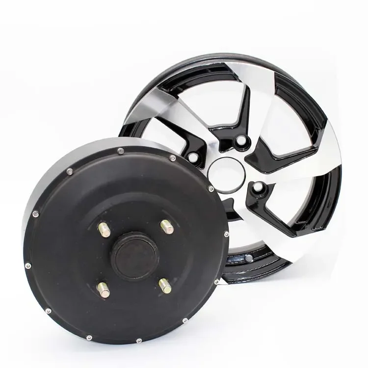 Low Speed 45km/h 12inch 2000W Mesh Design DC Electric Hub Motor for Four Wheels Vehicles